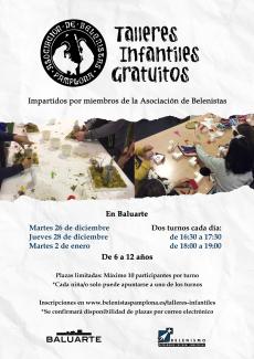 Cartel Talleres Infantiles de Belenismo 2023