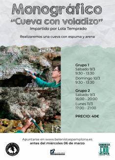 Cartel monográfico "Cueva con voladizo"