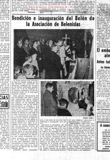 Inauguración del primer belén de la asociación