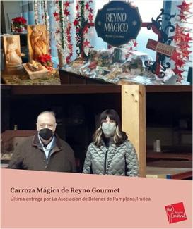 Edurne Garde, ganadora, junto al Presidente de la asociación