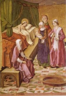 Nacimiento de la Virgen, Pedro Berruguete (www.aciprensa.com)