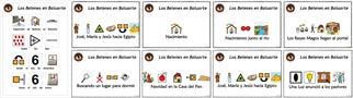 Los carteles de la exposición de belenes de Baluarte