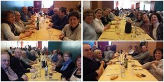 Algunos de los participantes en la comida