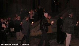 2016, procesión de las candelas, bajos de la parroquia de Cristo Rey