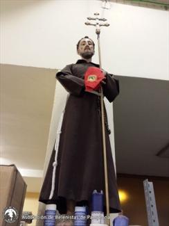 Imagen de San Francisco de Asís, con el hábito Capuchino, que se encuentra en nuestro local social