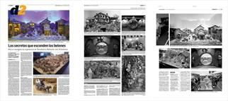 Tanto Diario de Navarra como Diario de Noticias recogieron con páginas completas la exposición de Baluarte