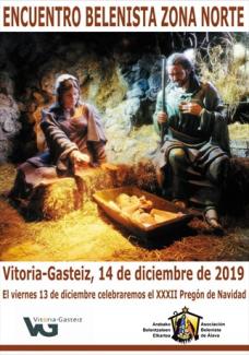 Cartel de la próxima jornada belenista en Vitoria