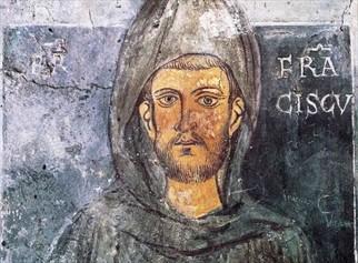 Retrato más antiguo de San Francisco de Asís, año 1228, Monasterio de San Benedicto, Subiaco (Italia)