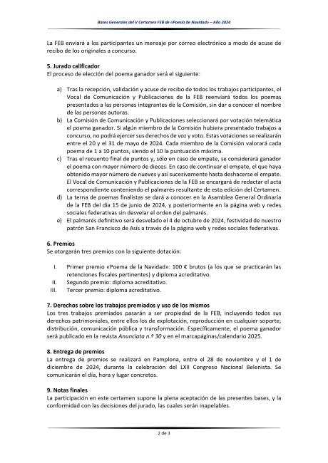 Bases concursos FEB 2024