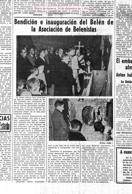 Inauguración del primer belén de la asociación
