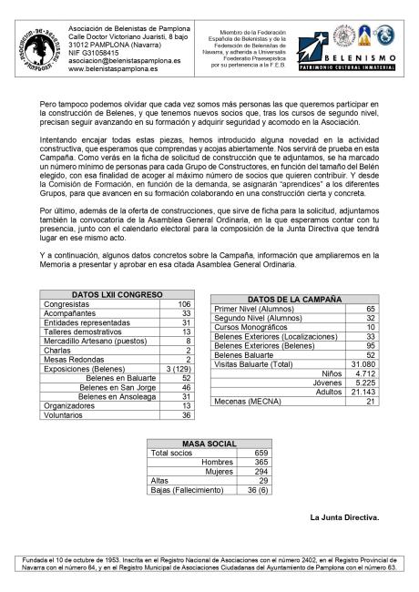 Documentación enviada a los socios