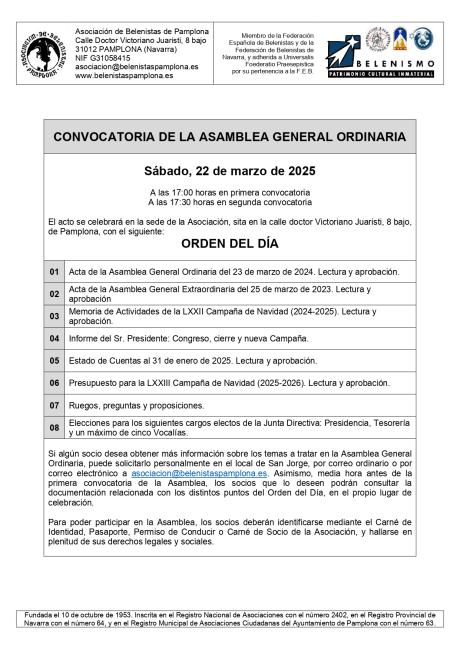 Documentación enviada a los socios